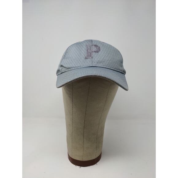 Youth Boys Strapback Cap Embroidered P Gray Port Authority Hat - Picture 2 of 10